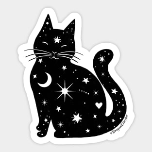 Starry Void Cat Sticker